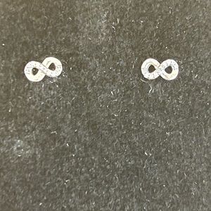 Pandora silver infinity earrings